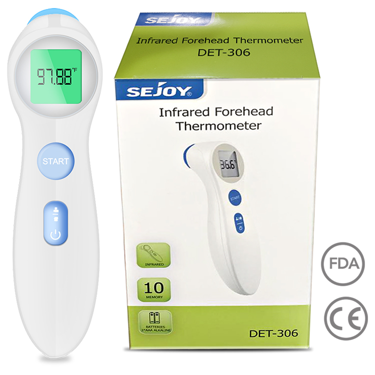 SEJOY Infrared Forehead Thermometer (FDA Regulatory Class II)
